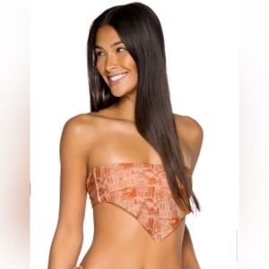 NWT B Swim Convertible Swim Top Vintage Vacation Size Medium Summer